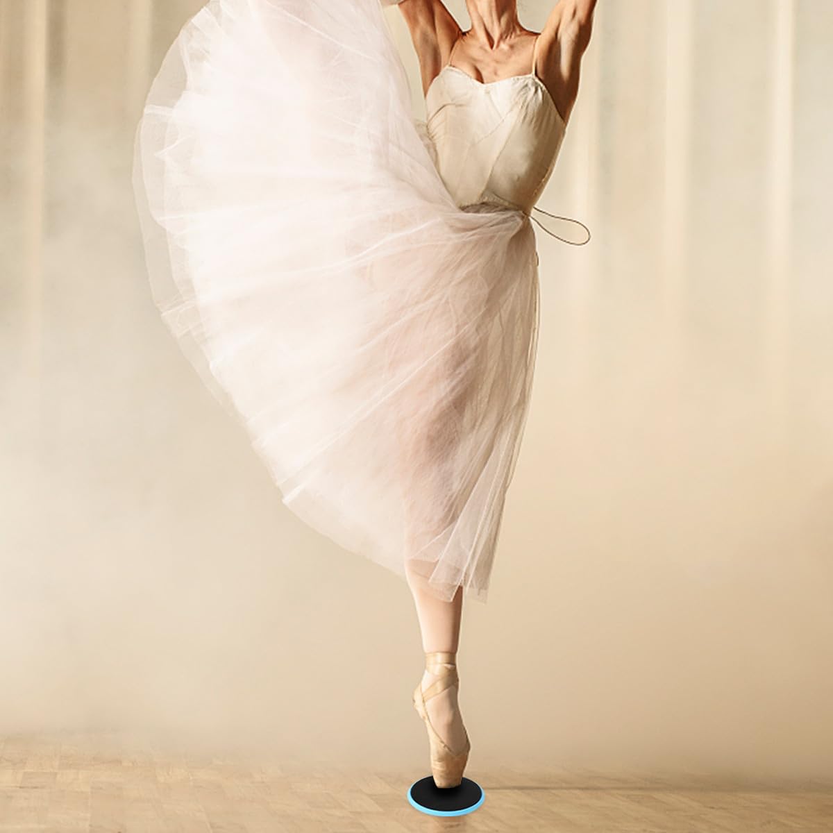 Abaodam Plateau Tournant pour Ballet en Plastique Léger Bleu Ciel Planche Tournante de Danse Portable pour Entraînement de Pirouettes Disque Tournant pour Danseurs Débutants et Patinage