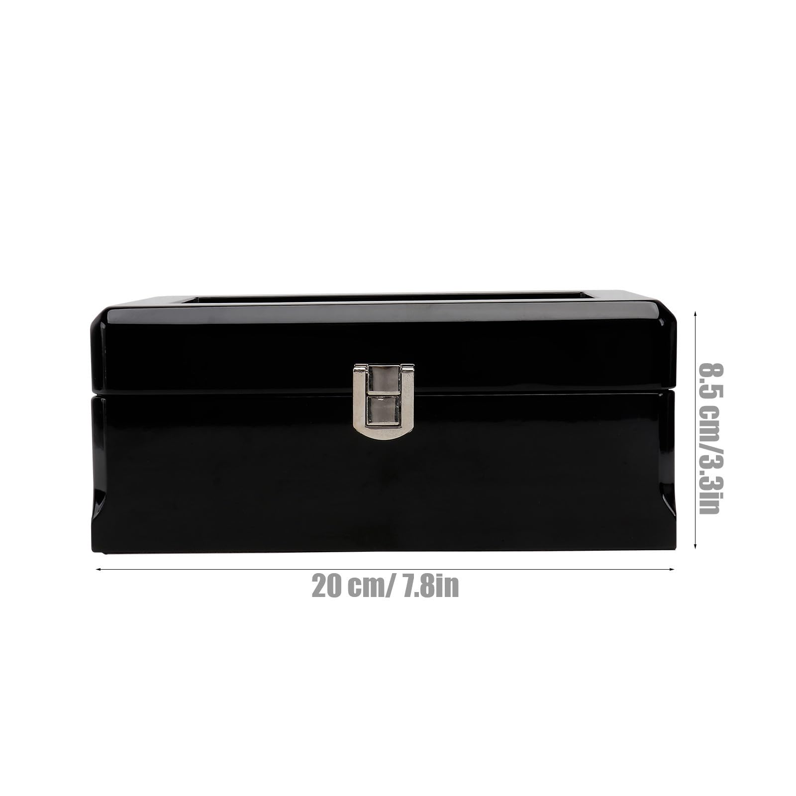 Operitacx Uhrenbox mit 3 Fächern in Schwarz für Aufbewahrung | Vintage Optik, Elegante Ausführung, als Geschenk zum Geburtstag