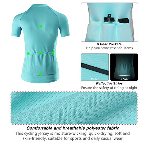 Catena YMX05W-FU Women'S Cycling Jersey Short Long Sleeve Workout Shirt Running Top Moisture Wicking Workout Sports T-Shirt thumb #4