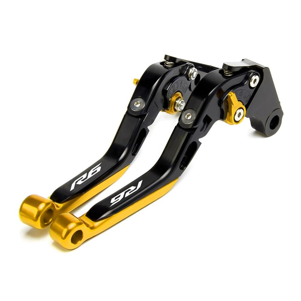 Zdgxfhsrh 2 Motorcycle Brake Clutch Levers For Ya&Maha Yzf R6 1999-004 Clutch Lever Brake Set Adjustable Folding Handle Levers Motorcycle Accessories Parts(2)