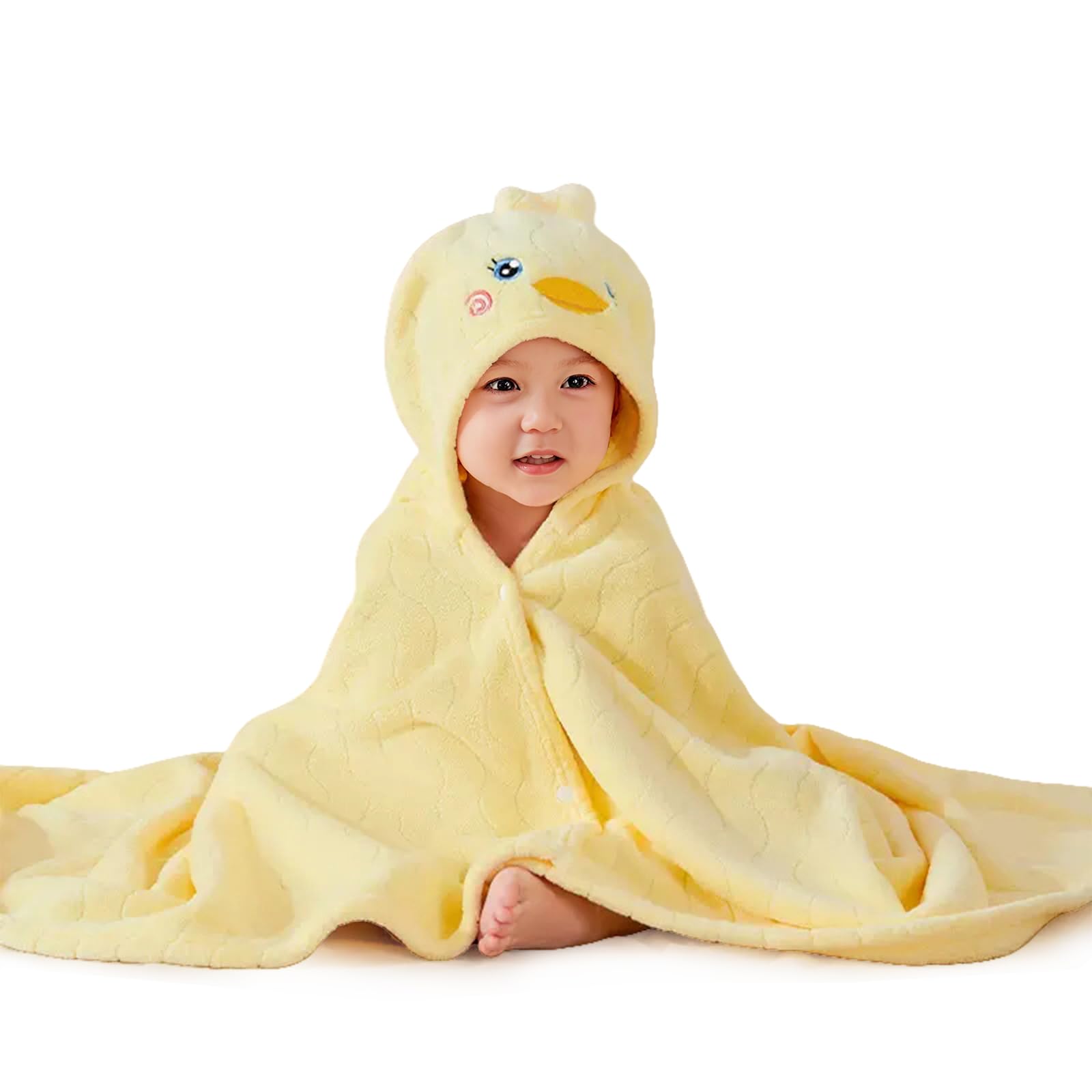 HAGOT Toalla de Baño con Capucha para Bebé, Toallas Bebe con Capucha de Animales 0-3 Años, Regalo Bebe Recien Nacido Niños, Lavable a Máquina, Toallas de Baño para Niños Pequeños — view 5
