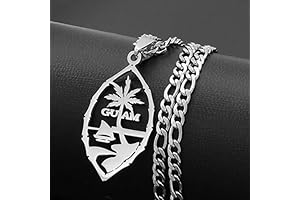 Handmade Guam Pendant Chain Necklace: Celebrate the Pacific Islands