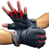 ALLOUT トレーニンググローブ 正規品 ウェイトリフティング トレーニング 筋トレ グローブ トップフィジカー監修 オールアウト (M, レッド)