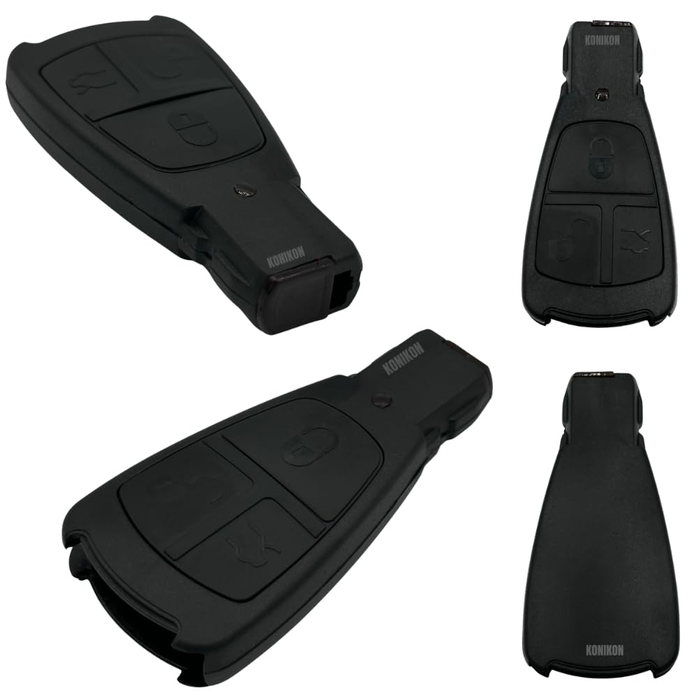 Soft TPU Key Fob Cover Case For Mercedes-Benz A C E G S Class & More - 3 Button, Xotic Tech