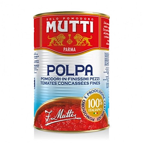 6x Mutti Polpa di Pomodoro Tomato Sauce Pulp 400g 100% Italian! in dose