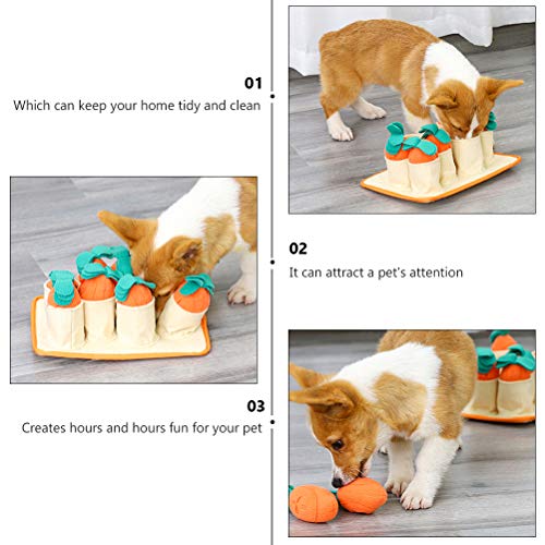 TEHAUX 1 peça Cachorro de estimação mordendo cachorro de brinquedo puxando cenoura Brinquedo interat