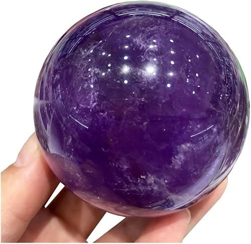 Amethyst Rough Stone 55-60MM Amethyst BallCrystal Stone Sphere Suitable for Home Natural Stones