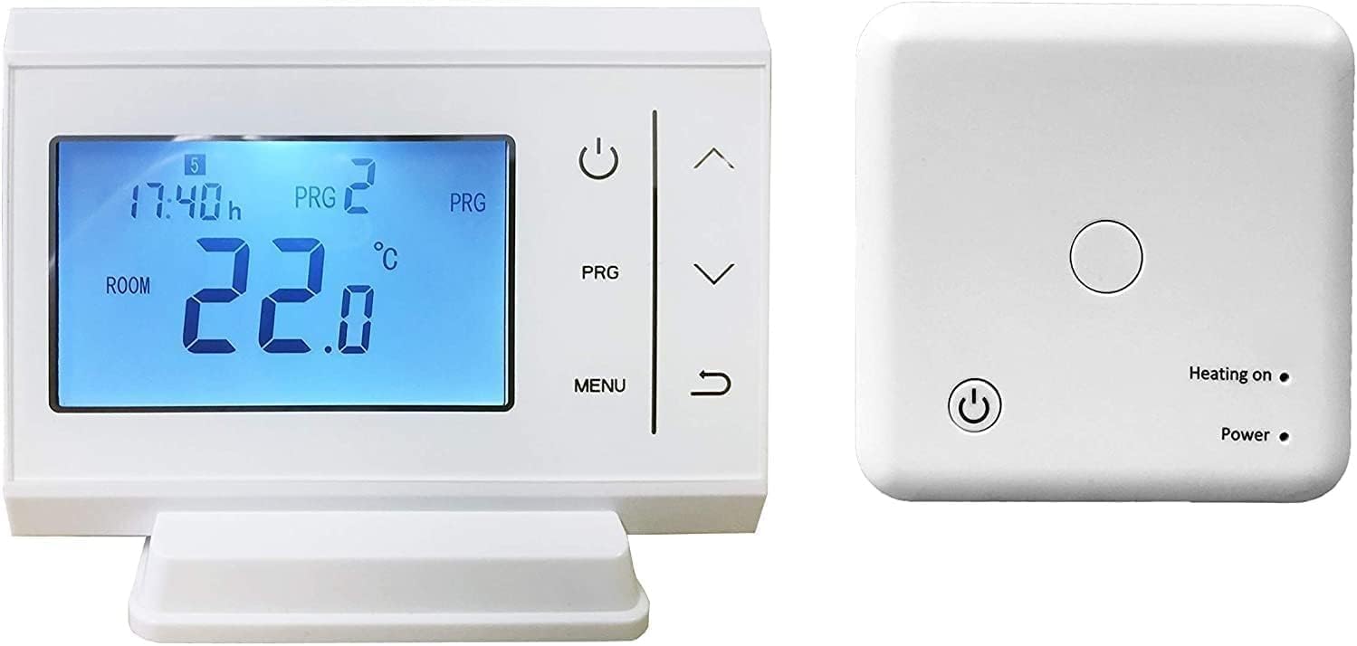Vibe WiFi + RF Smart Phone App Controlled Room Thermostat Wireless – IOS & Android Apps Available – Also works with Amazon Echo & Google Assistant