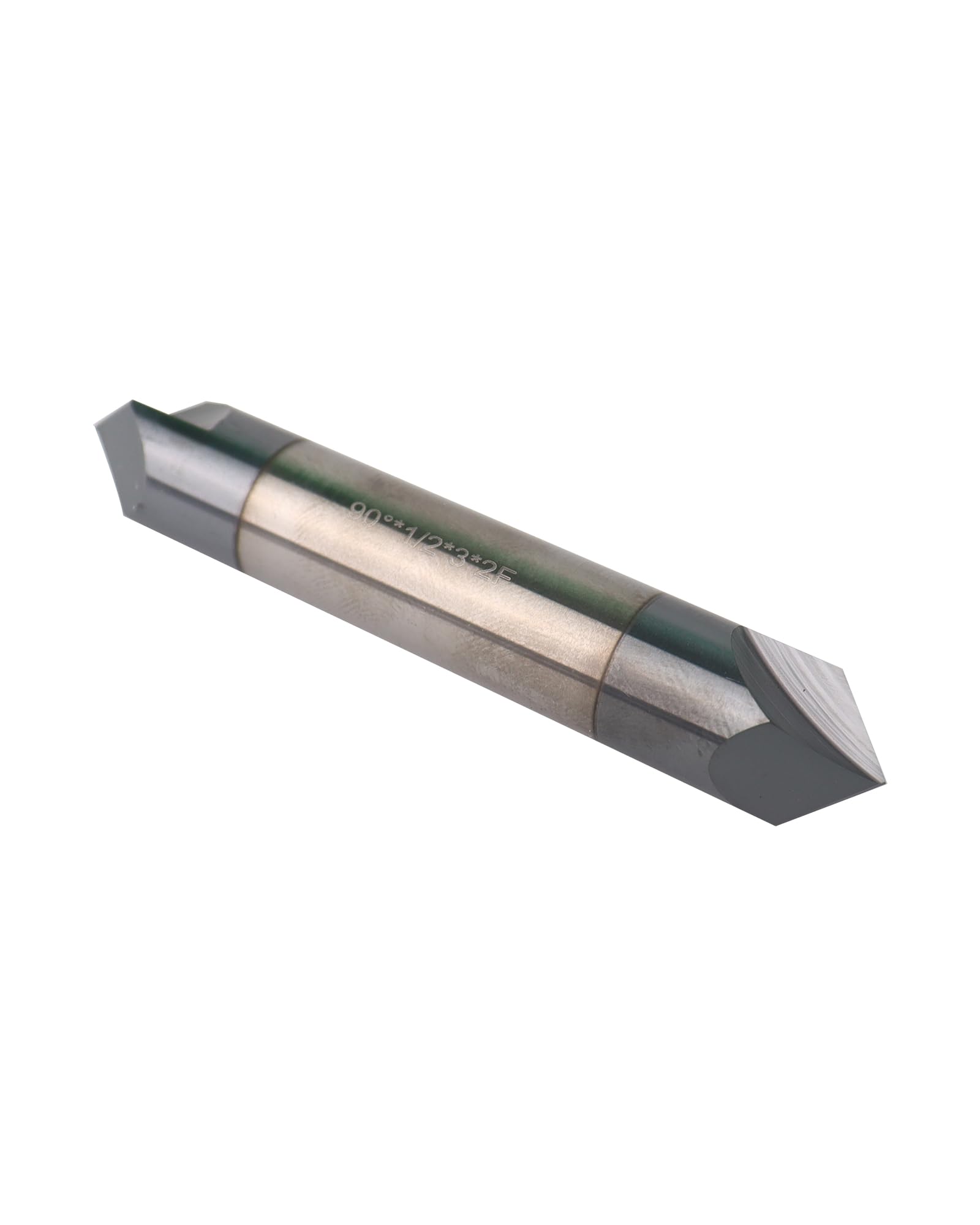 1/2in Carbide End Mill - Double Flute Chamfer Mill -6