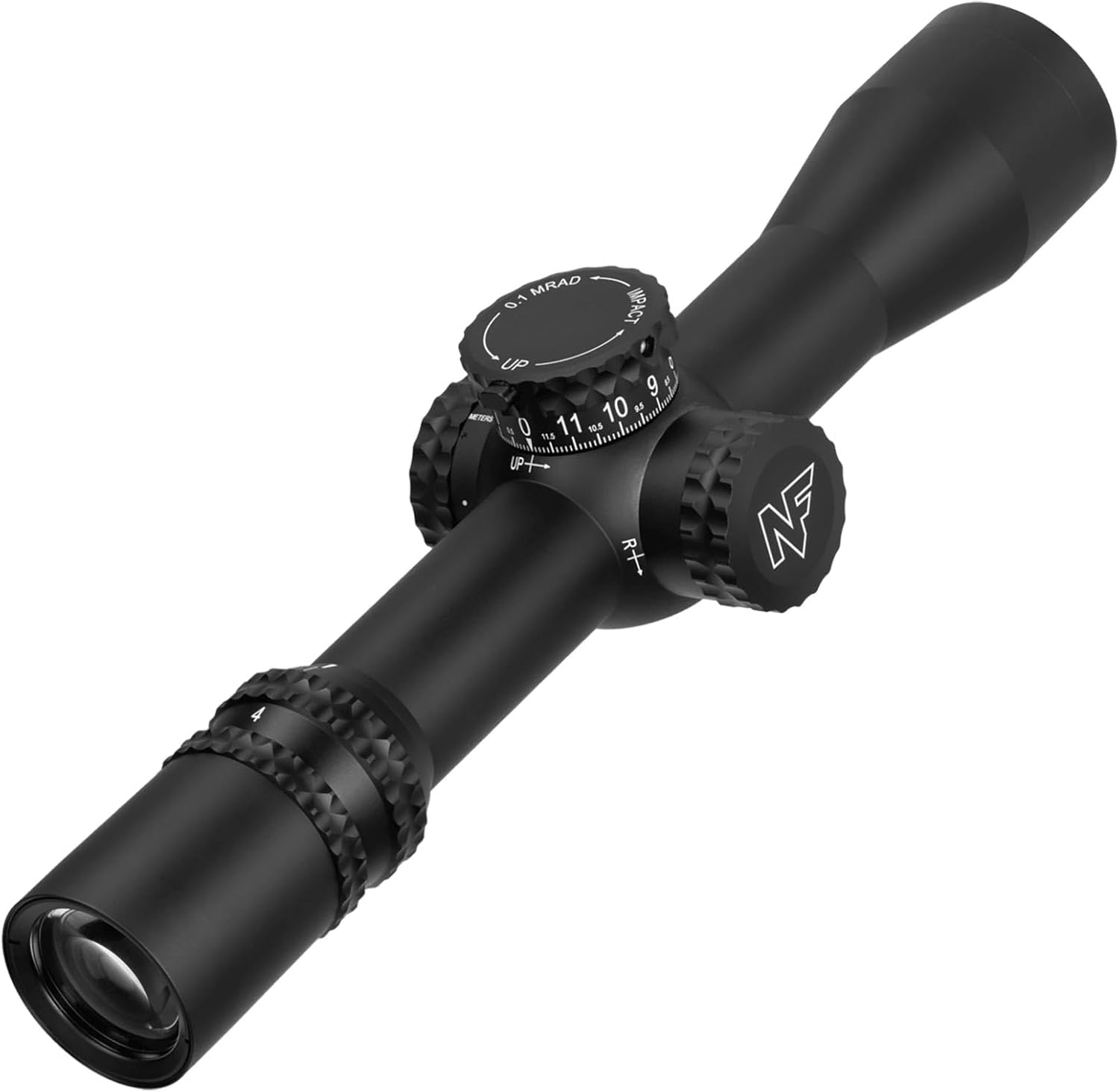 Nightforce ATACR 4-16x42mm F1 Black Riflescope - First Focal Plane (FFP), DigIllum Illuminated Reticle, ZeroHold, Adjustable Parallax, Long Range Precision Scope