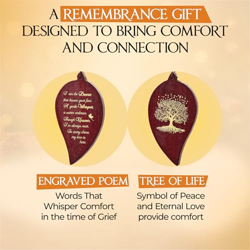 Image of 32 Inch Memorial Wind Chimes Outdoor, Sympathy Gifts for Loss of Loved One, Memorial Gifts for Loss of Mom, Sympathy Wind Chimes for Mother, Father, Brother, Sister