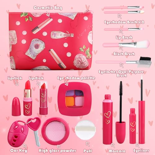 Woumserta 812 Toddler Girl Toys, Basic Pretend Makeup Kit For Girls, Kids Play Makeup Set thumb #1