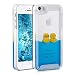 kwmobile hardcase cover for > Apple iPhone SE / 5 / 5S < with liquid - hardcase backcover protective case water with Design ducks in yellow blue transparent