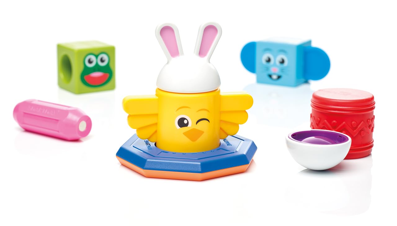 SMARTMAX - My First Totem, Magnetic Discovery Play Set with 24 Challenges, 7 pieces, 1 1/5-5 Years