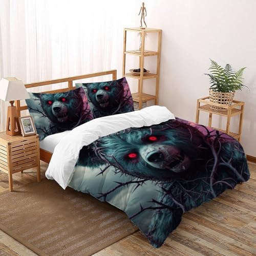 Housse de couette animaux fermeture éclair pour lit King Size