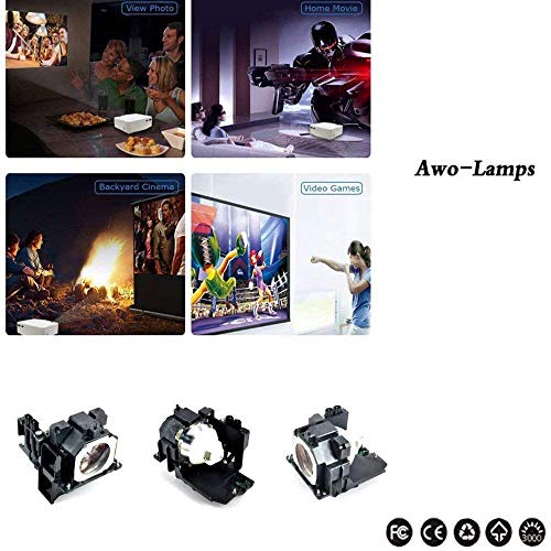 AWO ET-LAE300 Premium Replacement Projector Lamp Bulb with Housing for PANASONIC PT-EW540,PT-EW640,PT-EW730Z,PT-EW730ZL,PT-EX510,PT-EX610,PT-EX800Z,PT-EX800ZL,PT-EZ580,PT-EZ770Z,PT-EZ770ZL