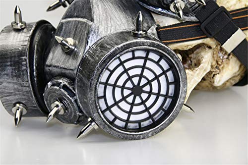Ulalaza Steampunk Gas Goggles Mask Retro Gothic Punk Zombie Soldiers Skull Mask for Halloween Cosplay Props steampunk buy now online Ulalaza Steampunk Gas Goggles Mask Retro Gothic Punk Zombie Soldiers Skull Mask for Halloween Cosplay Props steampunk buy now online