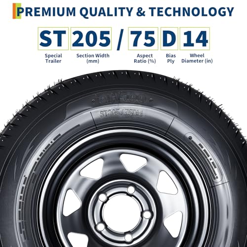 Garvee ST205/75D14 Bias Ply Tires