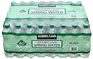 Kirkland Signature Sparking Spring Water Screw Cap Lid Bottles Pack of 40x500ml