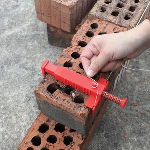 Soporte de línea de albañilería ajustable para ladrillos de 20 a 24 mm, con diseño antideslizante, ideal para proyectos de albañilería miniatura 2