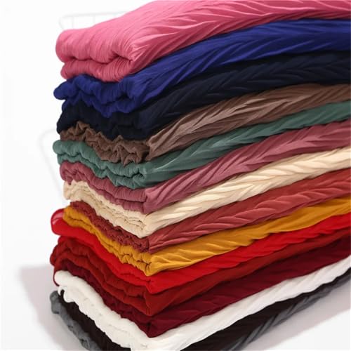 Women Pleated Wrinkle Chiffon Hijab Shawl Crinkle Muslim Turban Wraps Shawls Long Wrap Scarves2