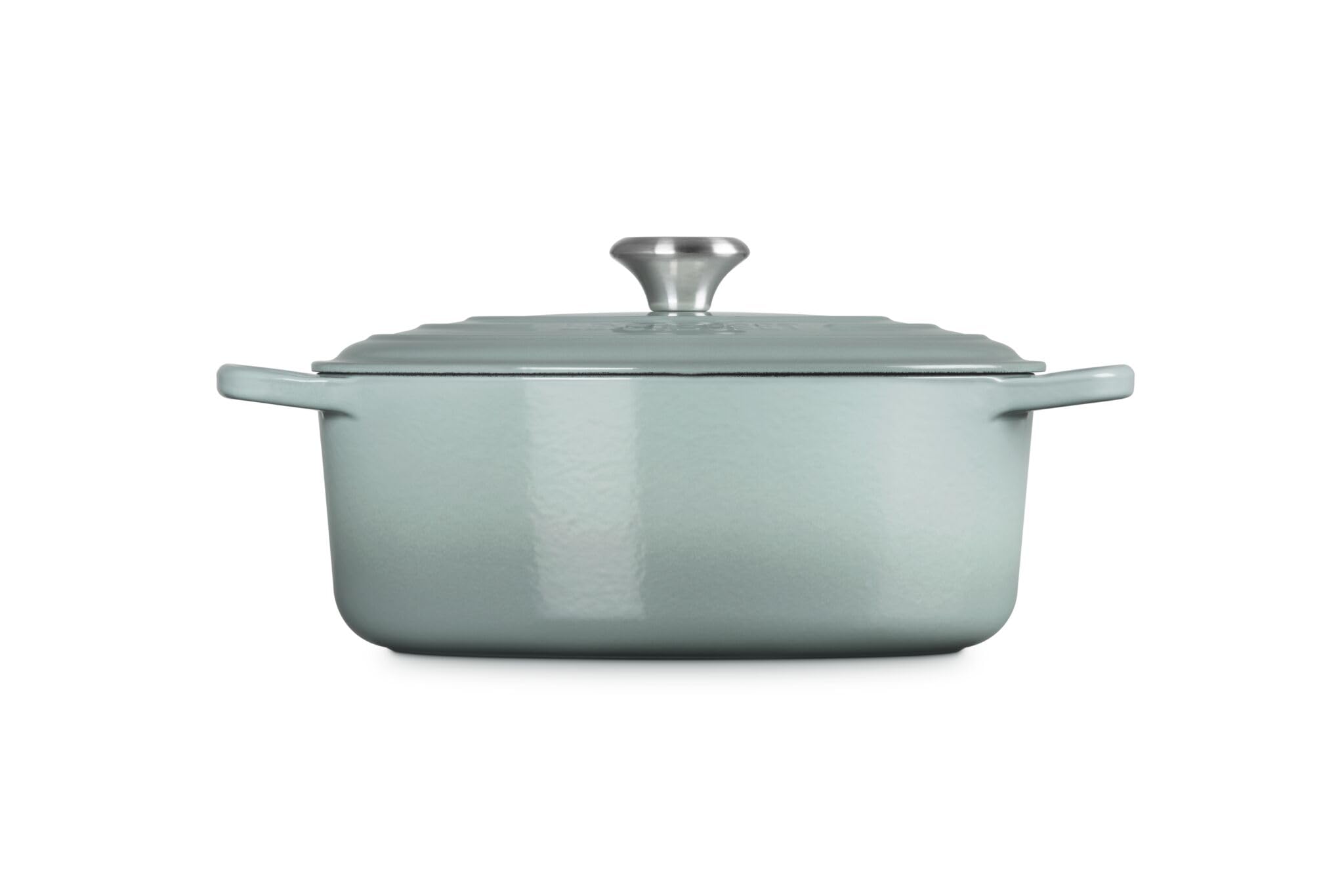 Le Creuset Cocotte en Fonte Émaillée Signature avec Couvercle, 29 cm, Ovale, 4.7 L, 4.675 kg, Sea Salt, 21178297174430