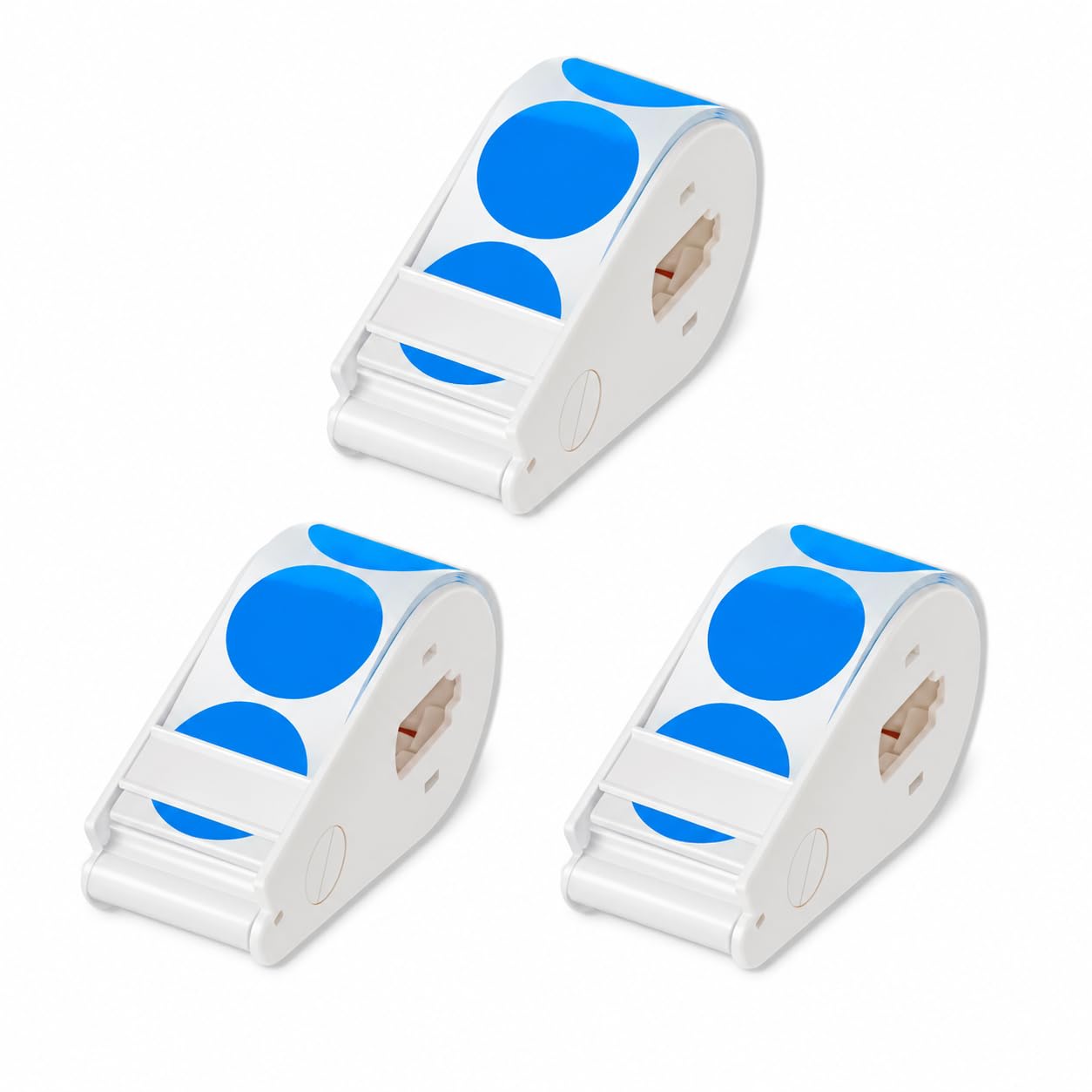 Suitable for Lucky Sticker Transparent dot Sticker Dispenser. Includes 900 Pieces of 1-inch Blue dot Stickers, Round Color-Coding Labels, Ideal for Offices and classrooms.