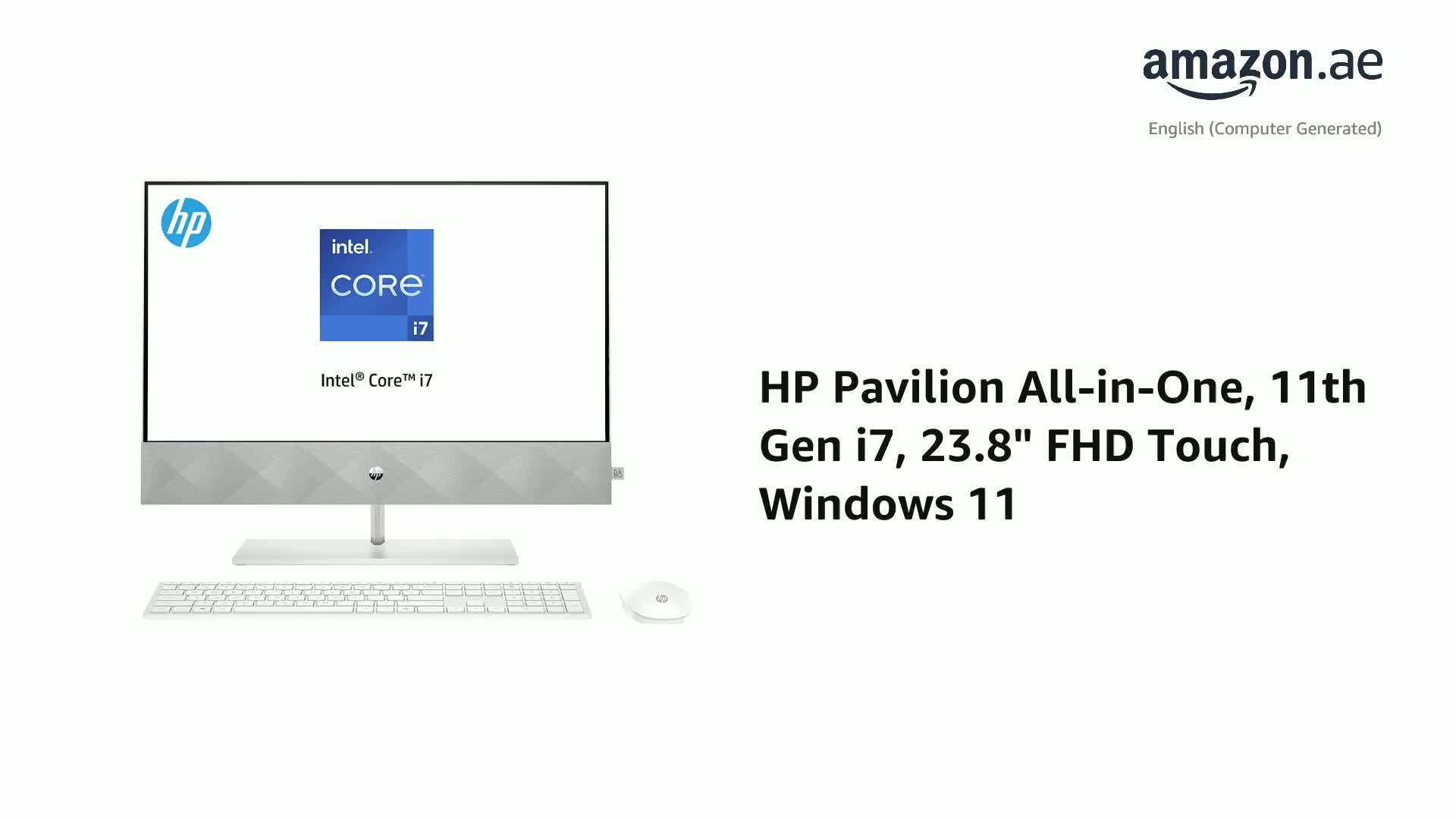 Hp Pavilion 24-K1001Ne All In One Pc, 23.8