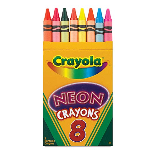 Crayola Safe Non-Toxic Crayons for Kids Washable Bright Wax Coloring Set of 8, Easy-Grip Shades for Toddlers, Preschoolers, Creative Drawing, Art Activities Ages 3-8