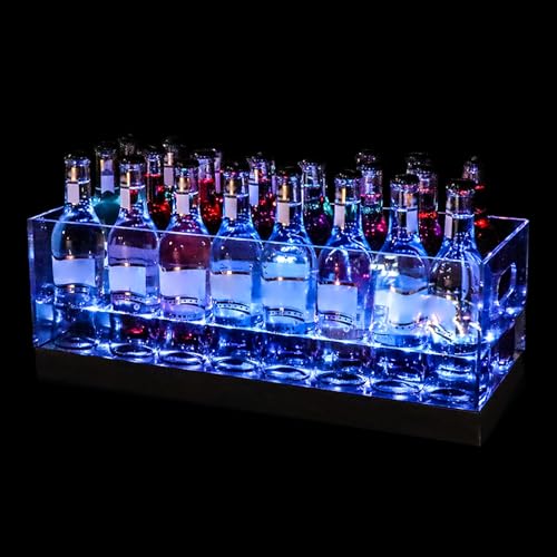 Seau à glace à champagne acrylique LED 50x20cm multicolore - 2