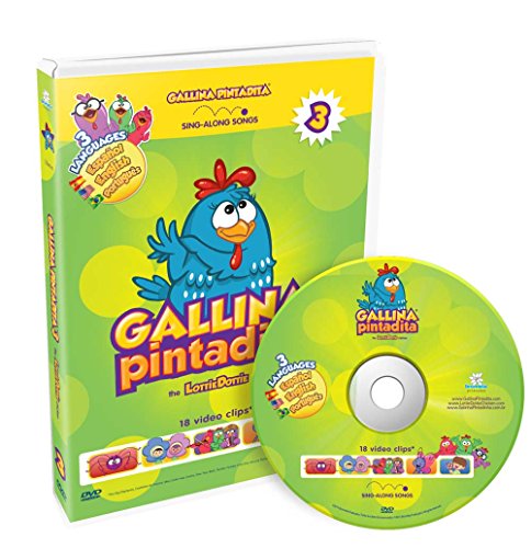 Lottie Dottie Chicken DVD Vol. 3 Trilingual (English, Spanish and Portuguese)
