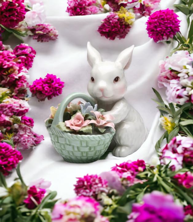 Amazon.com: Cosmos Gifts 10592 Fine Porcelain White Bunny Rabbit