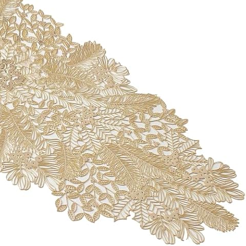 Amscan Gold Christmas Table Runner Cover