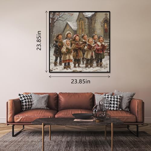 Puzles para adultos Choir 1000 piezas, Puzle difícil coro invernal para pared de casa miniatura 3