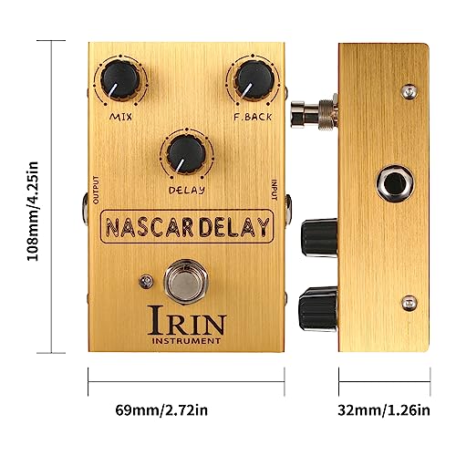 Jemora Delay Pédale d’effet guitare avec Mix/Feedback/Delay 3 boutons de commande pour guitare électrique – NASCAR DELAY - Les Beatles, Paul McCartney, John Lennon, RIngo Starr, George Harrison Jemora Delay Pédale d'effet guitare avec Mix/Feedback/Delay 3 boutons de commande pour guitare électrique - NASCAR DELAY – Image 8