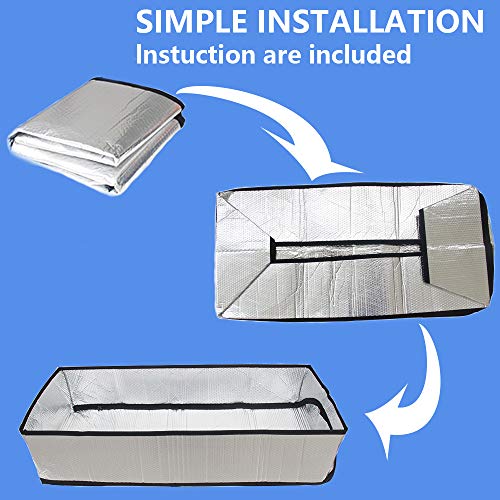 Attic Stairway Insulation Cover - Premium Energy Saving Attic Stairs Door Ladder Insulator Pull Down Tent with Zipper 25 in x 54 in x 11In