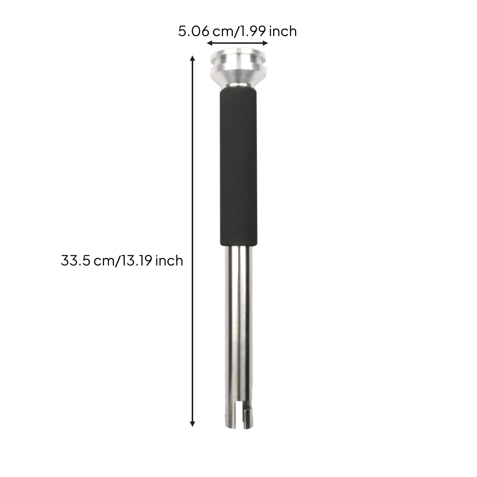 Antennenhalter mit Schaumstoffgriff | Sichere Klemmverbindung, Satellitenantennenhalterung mit Kreuzschlitz-Basis, Rostfrei, für Yacht, Hochsee-Angeln