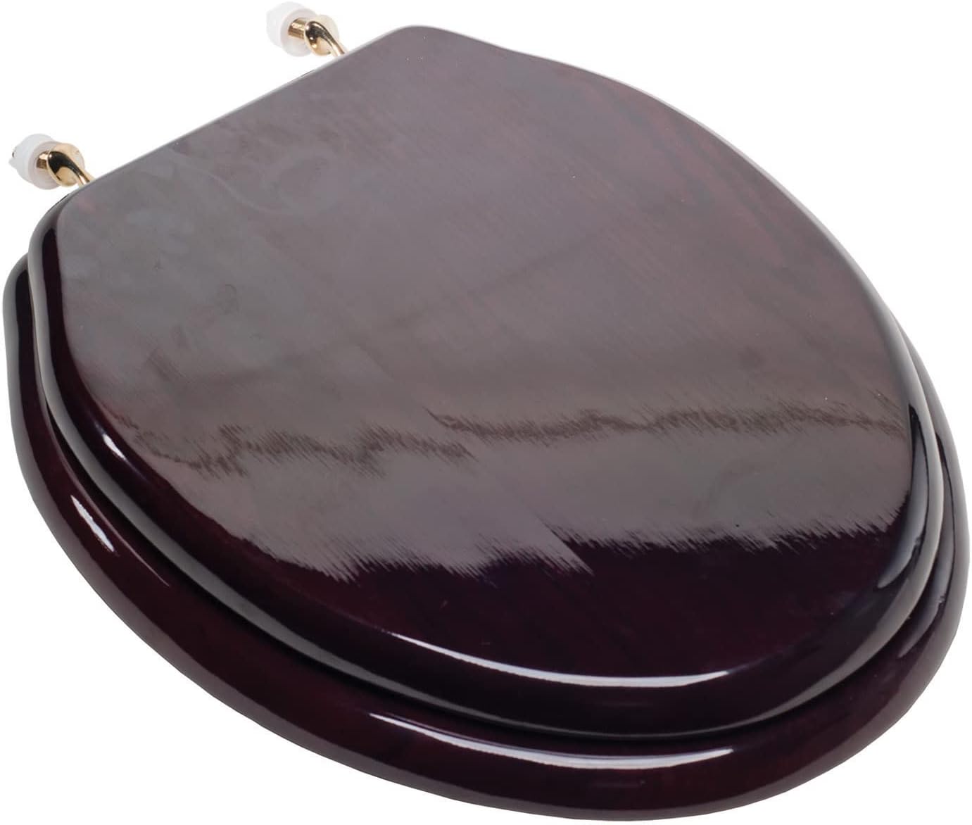 Comfort Seats C2B1E16BR C1B1E16BR Toilet Seat, Elongated, Mahogany Finish