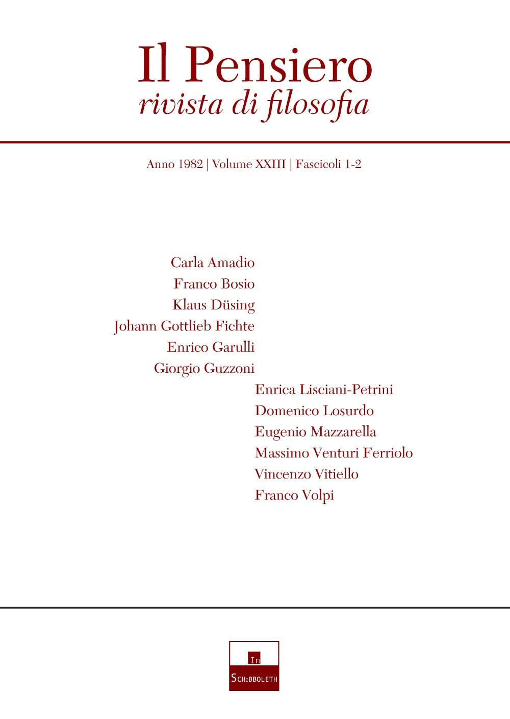 Il Pensiero. Rivista Di Filosofia (1982) (Vol. 23/1-2) - 4