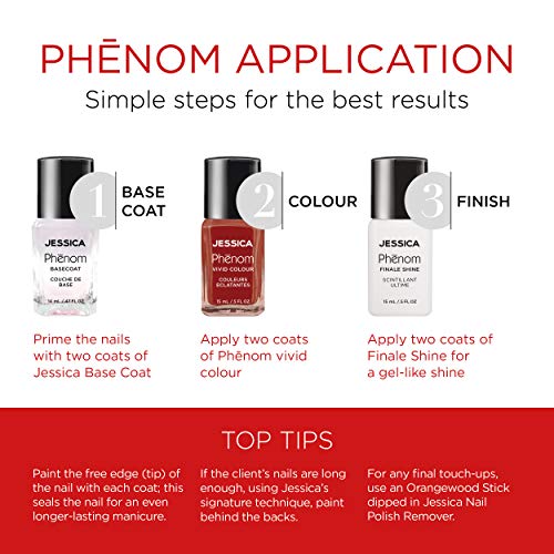 JESSICA | Phenom Vivid Colour Nail Polish | Long-lasting Gel-like Nail Polish without UV Lights coming in vivid & pigmented colours | Leading Lady | 14 ml - Image 6