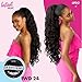 Sensationnel Instant Weave Half Wig - 24 Synthetic Blendwig Adjustable Drawstring for Seamless Hair Blending (1B OFFBLACK)