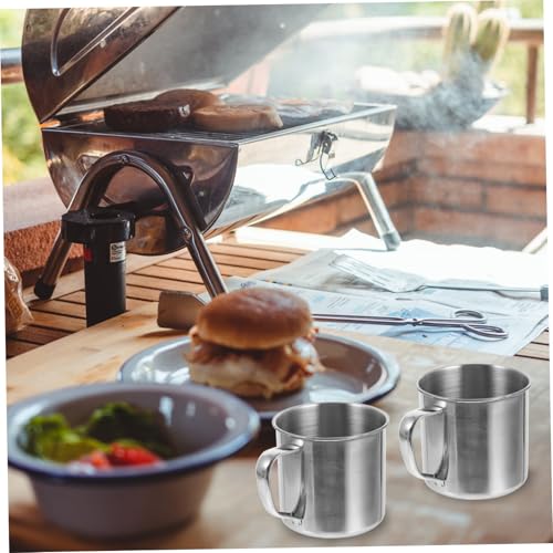 Matériel de cuisson de camping portable en acier inoxydable durable - 4