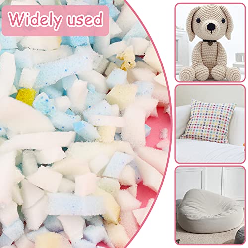 SHWAKK Bean Bag Filler Foam, 400g Premium Shredded Memory Foam, Filler Foam Refill for Easy Pillow, Mattress Grade Replacement Filling for Dolls, Dog Beds, Pillows and Arts Crafts(14.11oz)