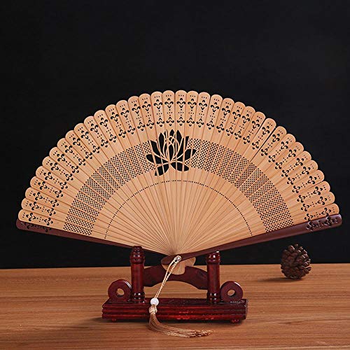 Ventilador de bambu, Estágios Suportes de desempenho Ventilador de mão de bambu, Ventilador portátil