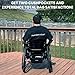 CushPocket Wheelchair Bag – Large Wheelchair Storage Bag with Magnetic Pocket & Zippered Storage – Premium Oxford Fabric Accessory for Front or Back Hanging – Fits Manual & Electric Chairs (Blue)