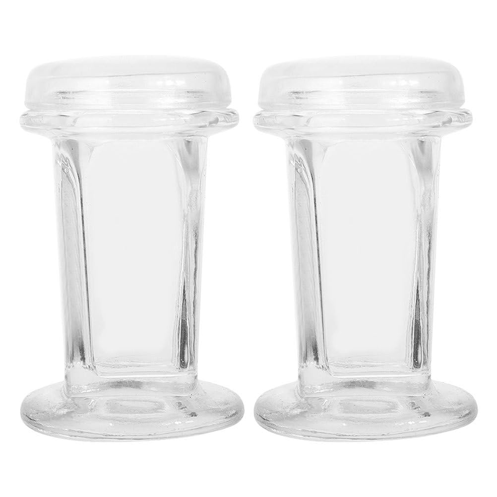 iplusmile 2 Pezzi vaso di colorazione di vetro barattoli coplin vaso di colorazione vetrina vaso per vetrini da microscopio vaso di vetro per vetrini di colorazione Transparent