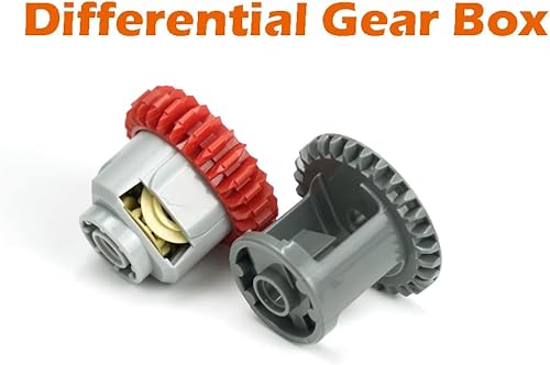 Miniatura 2 de Piezas Técnicas Ruedas Ejes Conectores de Caja de Cambios Diferenciales Ladrillos, Juego de Piezas de Repuesto a Granel Piezas de Ladrillos de