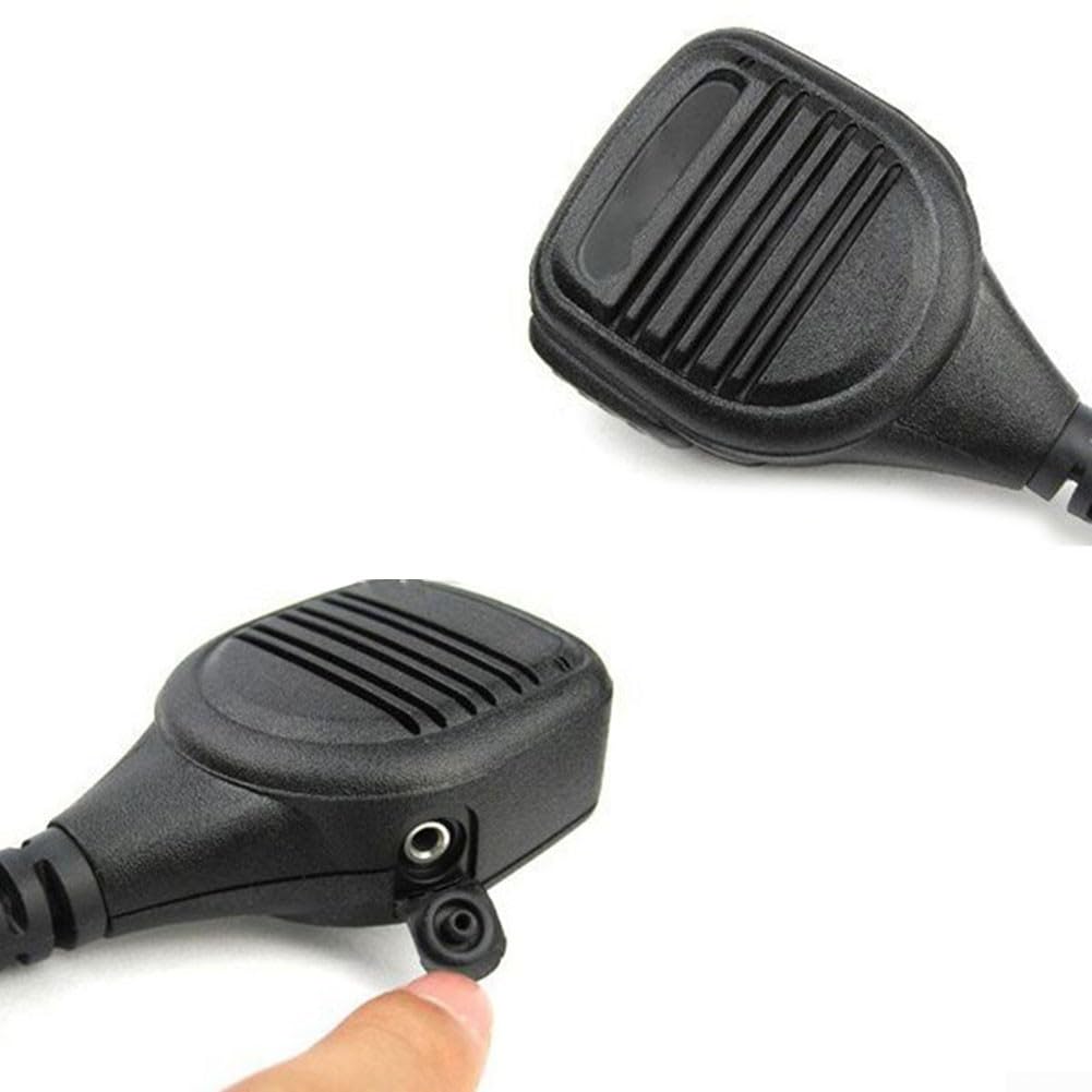Microfono altoparlante portatile impermeabile per RT-880 RT-880G UV-98 Plus RT-817A Radio bidirezionale ABS Nero
