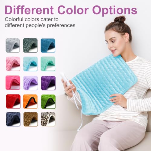 Image of Heating Pad,Electric Heating Pads,Heating Pad for Back,LightBlue,24x20 Inch