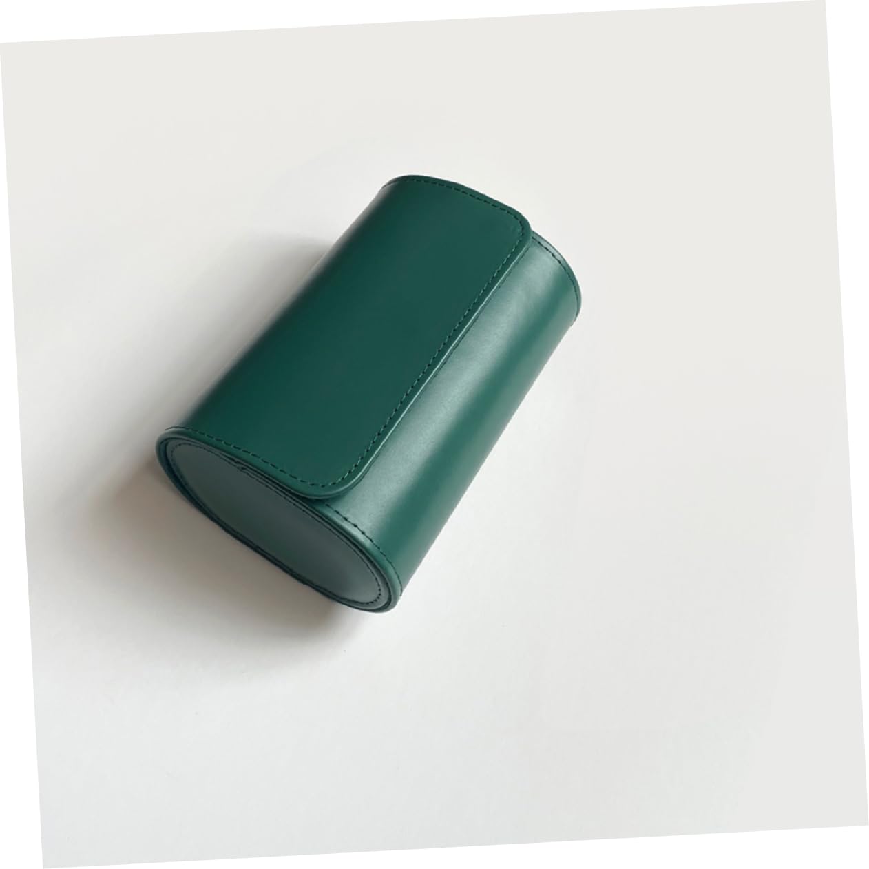 COLLBATH Custodia Portatile Viaggio Orologio da Pu Verde | Organizer Compatto, Protezione Antiurto e Leggera, Adatto a Orologi e Piccoli Gioielli